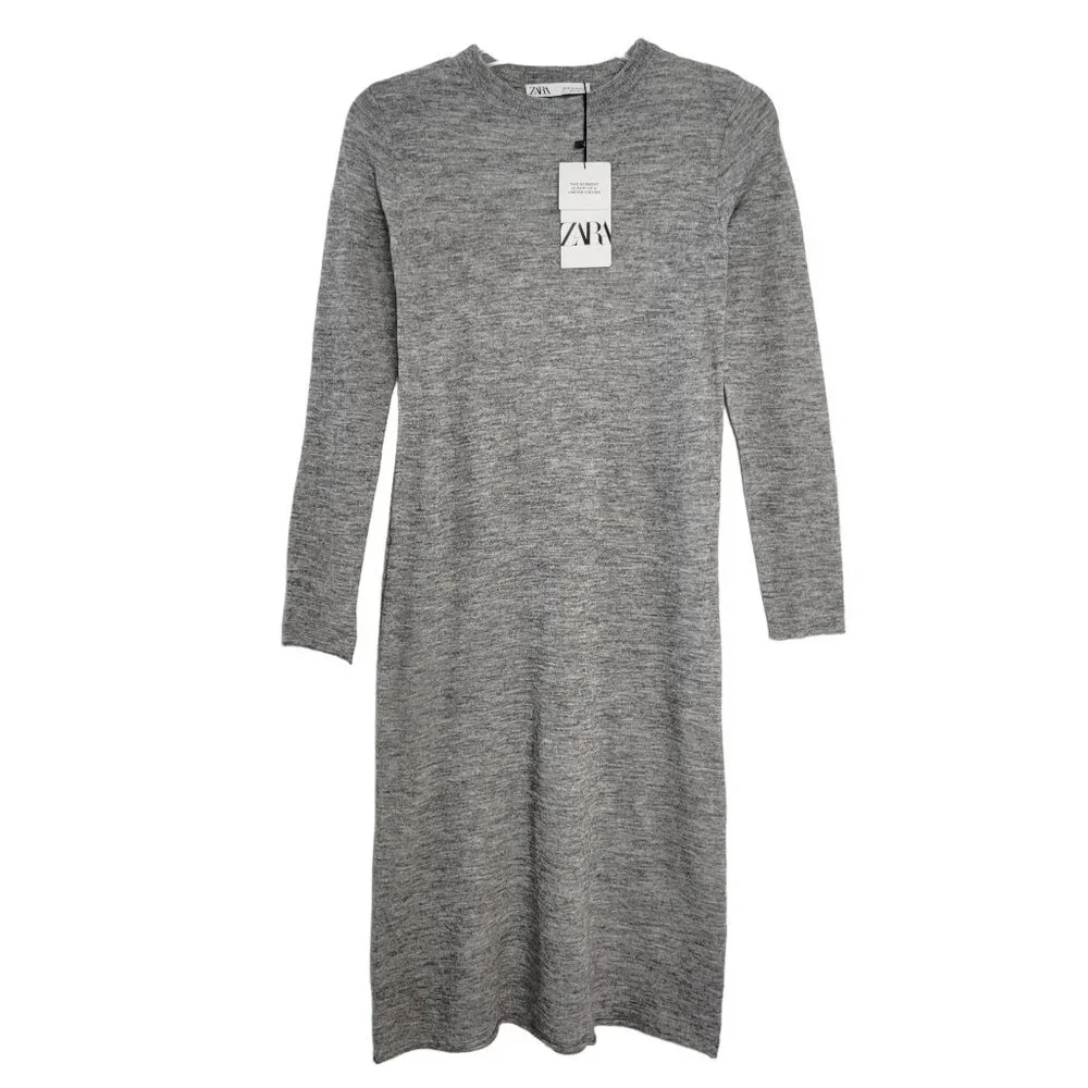 zara wool midi dress Zara wool dress ZW collection NWT XS (0-2)